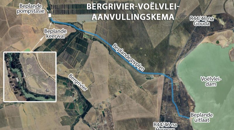Voëlvlei-aanvulling uit Bergrivier vertraag