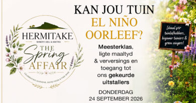Lenteviering – Meesterklas: Kan jou tuin El Niño oorleef?