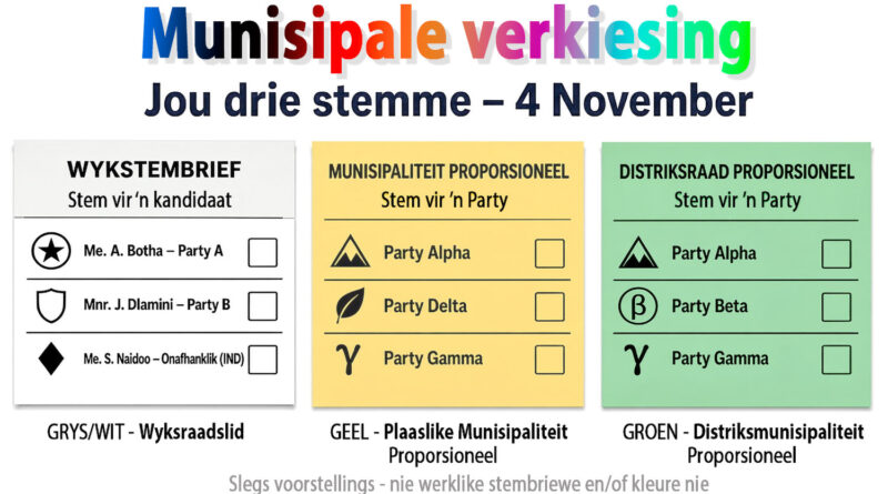 Waarvoor jou 3 stemme (kruisies)?